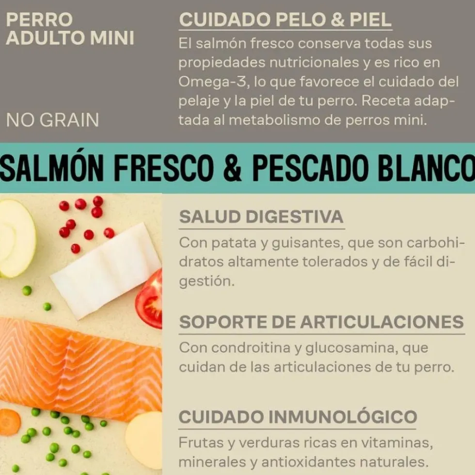 Givers Pienso de Salmón y Pescado Blanco para Perro Mini
