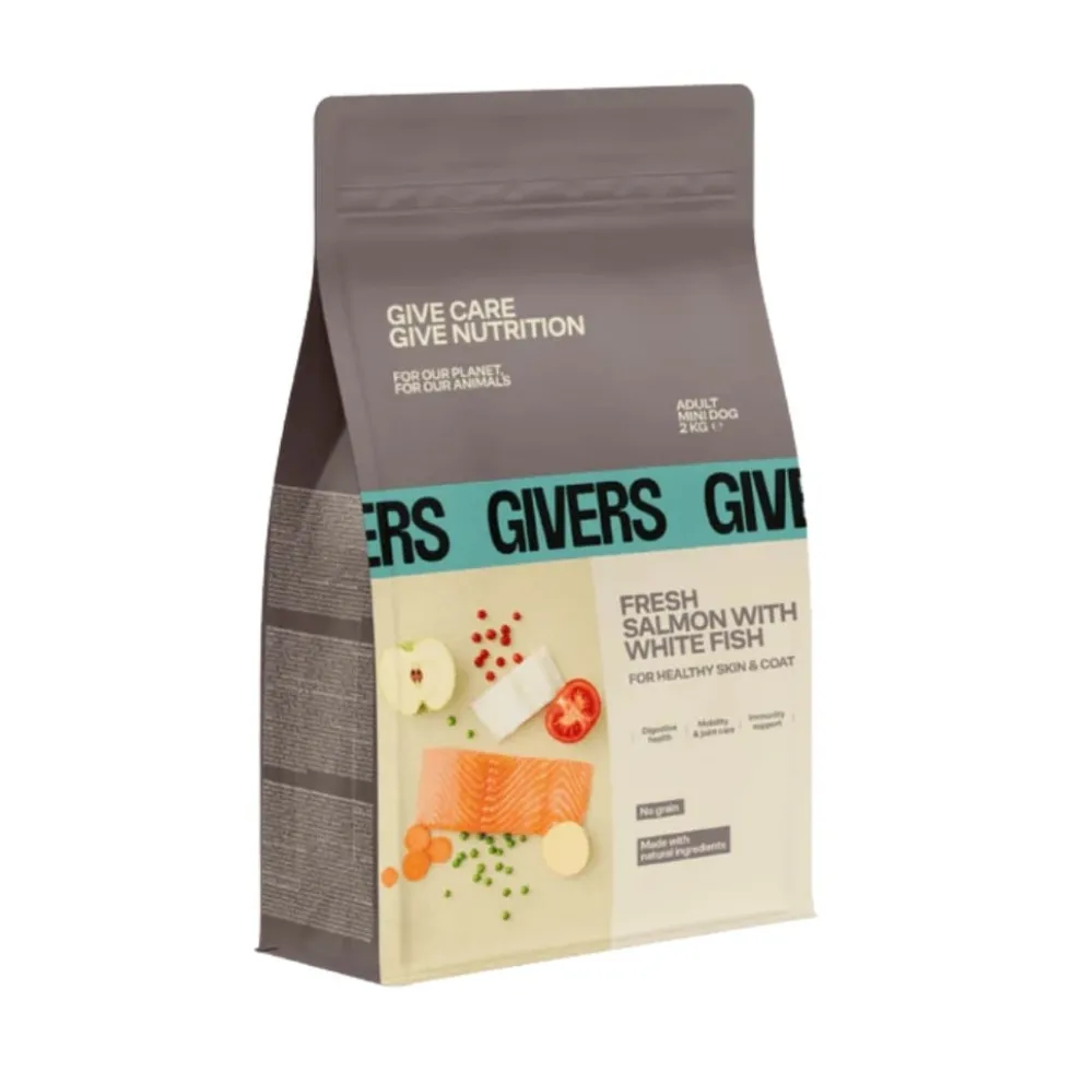 Givers Pienso de Salmón y Pescado Blanco para Perro Mini