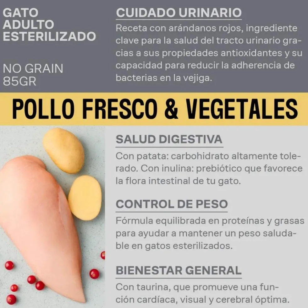Givers Tarrina con Trocitos en Salsa de Pollo y Vegetales para Gato