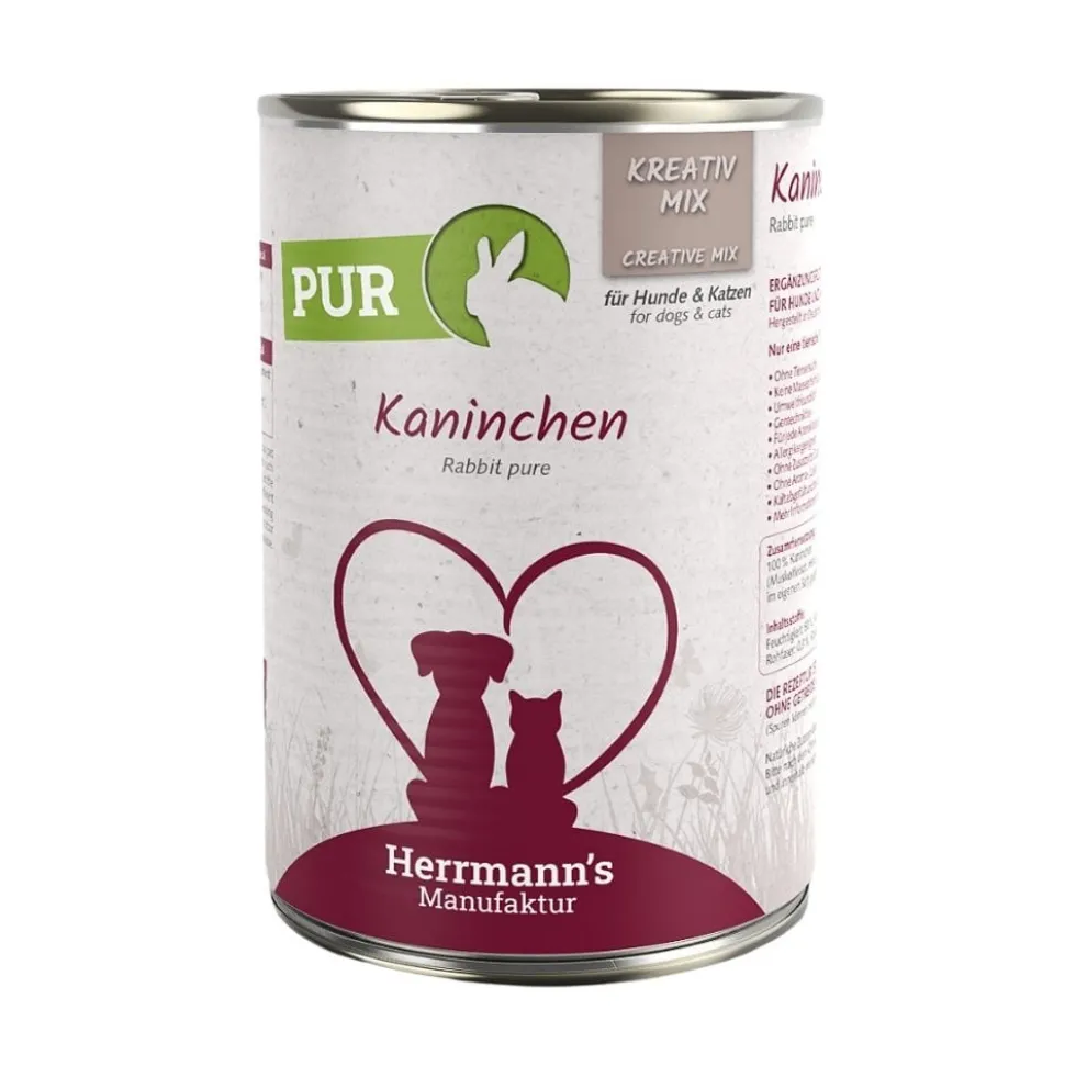 Herrmann´s Bio Lata Puro Conejo Comida Húmeda