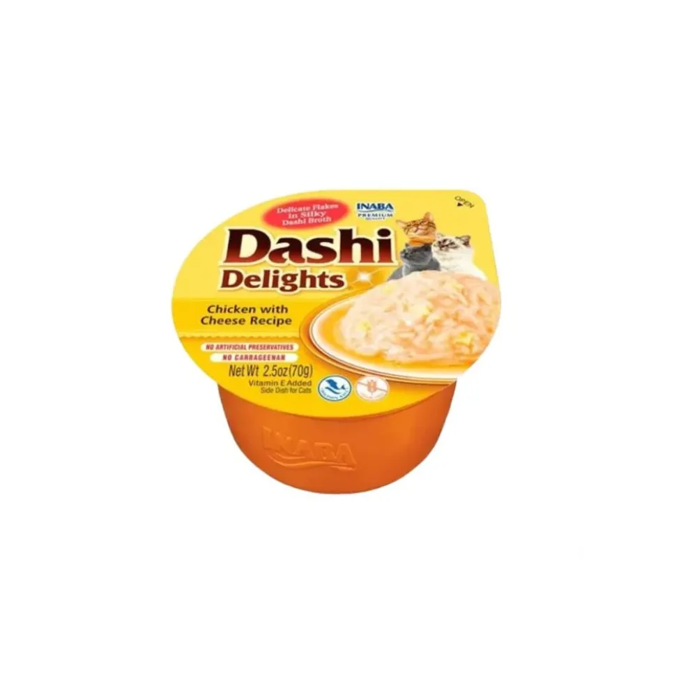Inaba Dashi Delights Tarrina de Pollo con Queso para Gato