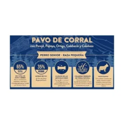 Instinto Pienso de Pavo de Corral para Perro Senior de Raza Pequeña