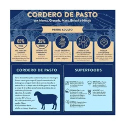 Instinto Pienso Natural de Cordero de Pasto para Perro