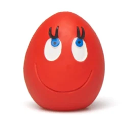 Juguete Huevo Sonriente de Látex Rojo