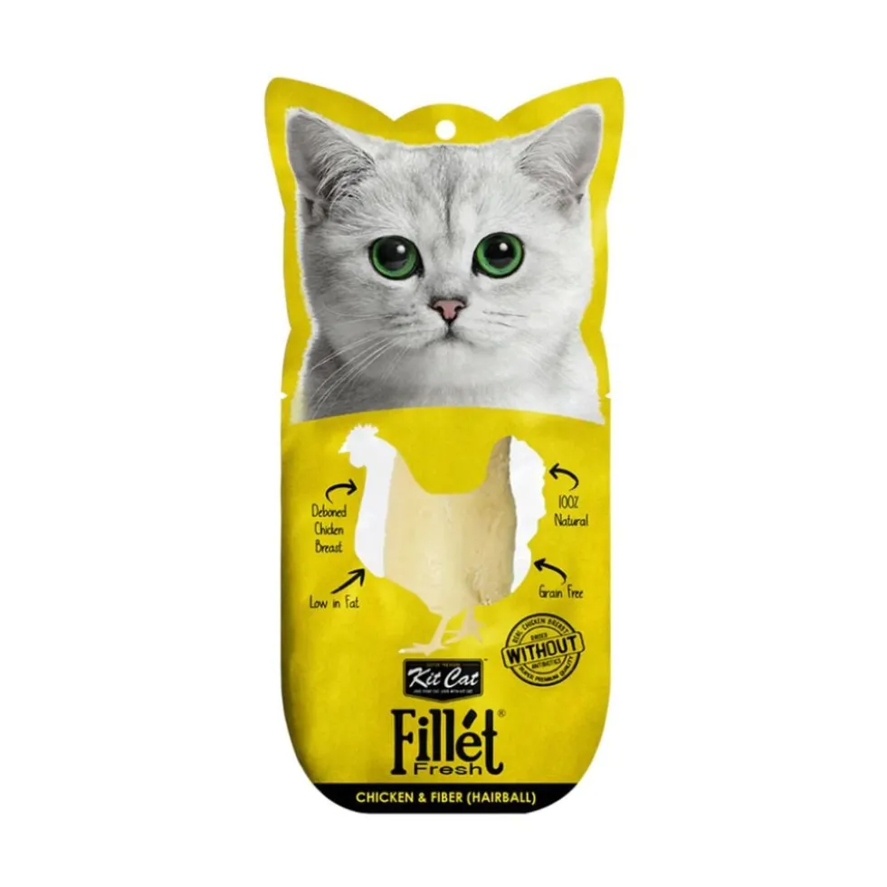 Kit Cat Filete de Pollo y Fibra para Gatos