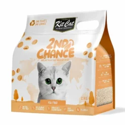 Kit Cat 2nd Chance Arena con Cáscara de Guisante y Yuca para Gato