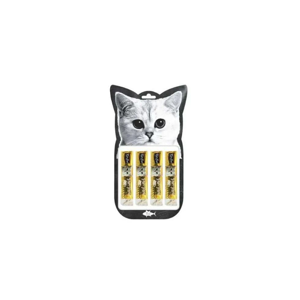 Kit Cat PurrPuree Snack de Pollo (Anti-Hairball) 4x15g para Gatos