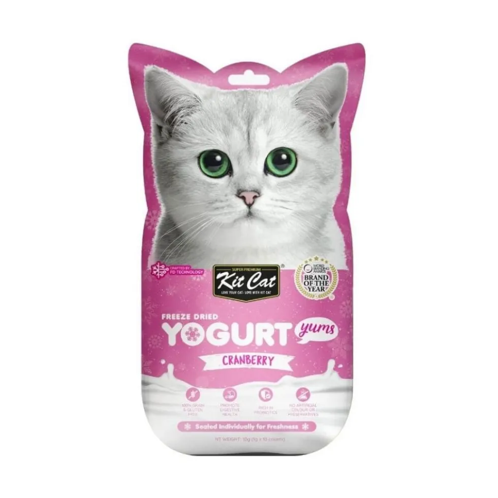Kit Cat Yogurt Yums de Arándano Rojo para Gato