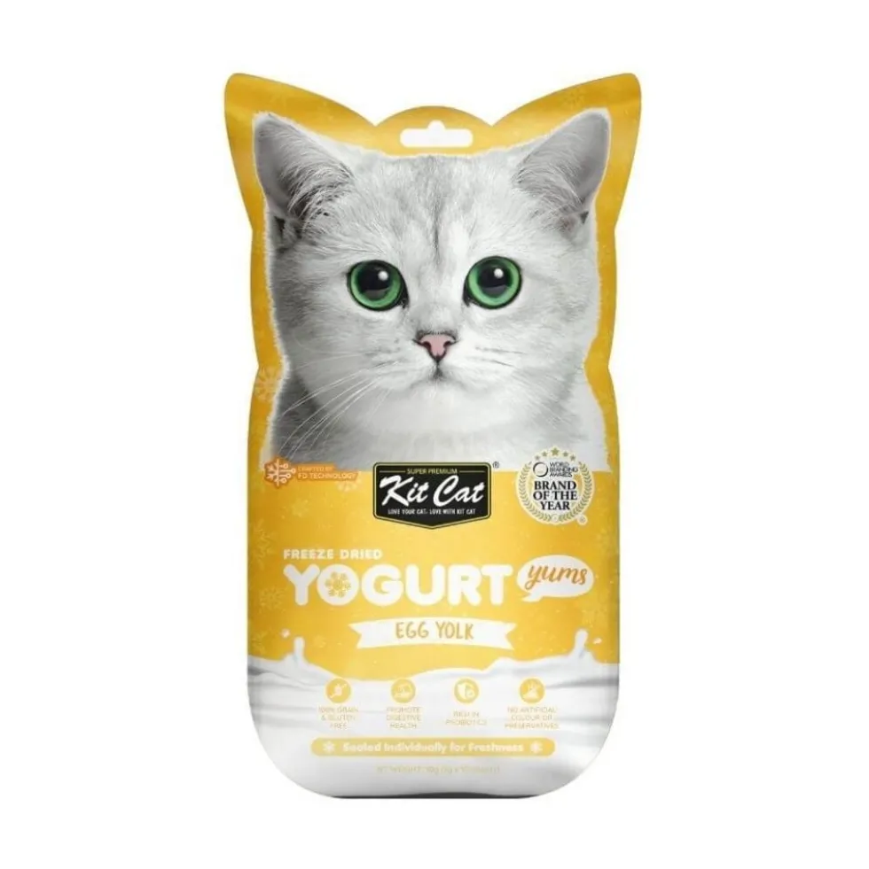 Kit Cat Yogurt Yums de Yema de Huevo para Gato