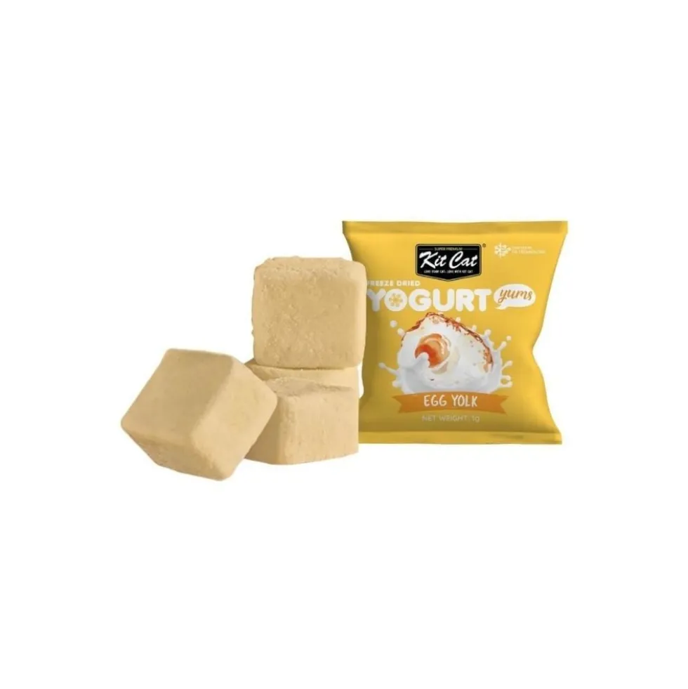Kit Cat Yogurt Yums de Yema de Huevo para Gato