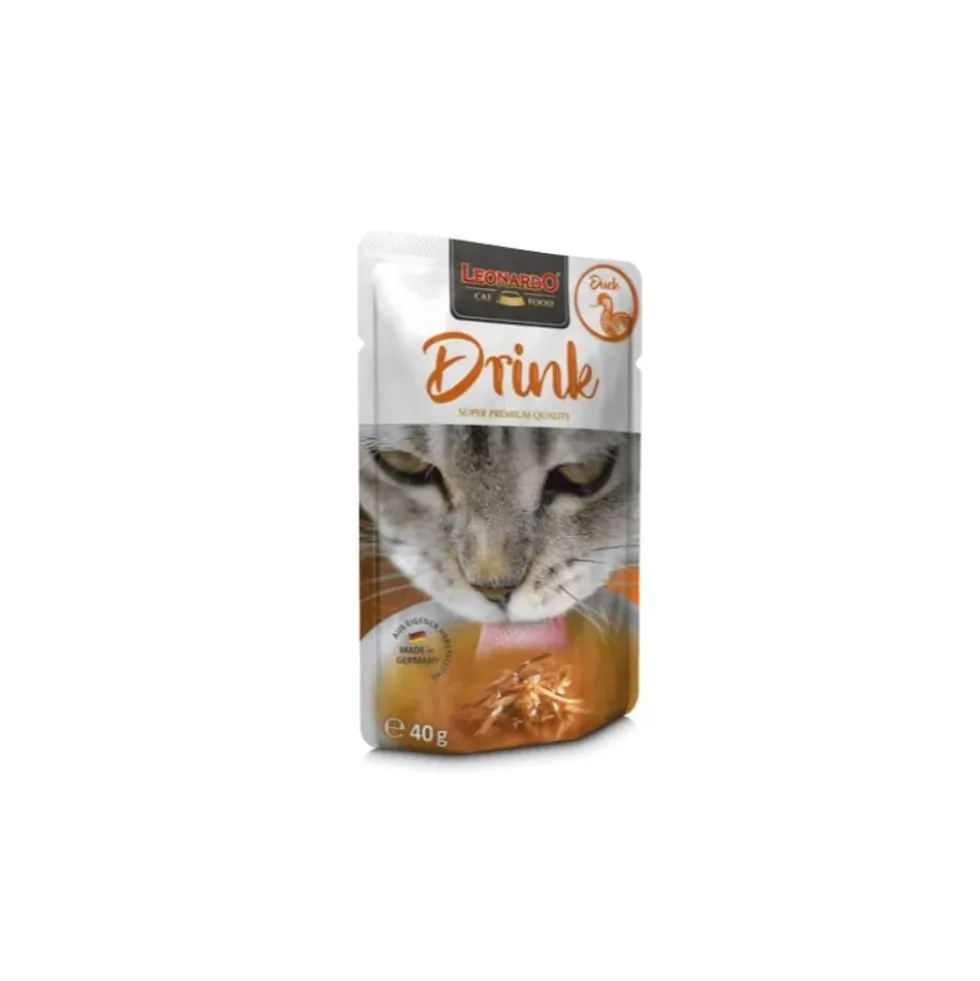 Leonardo Drink Caldo Pato y Pollo para Gatos