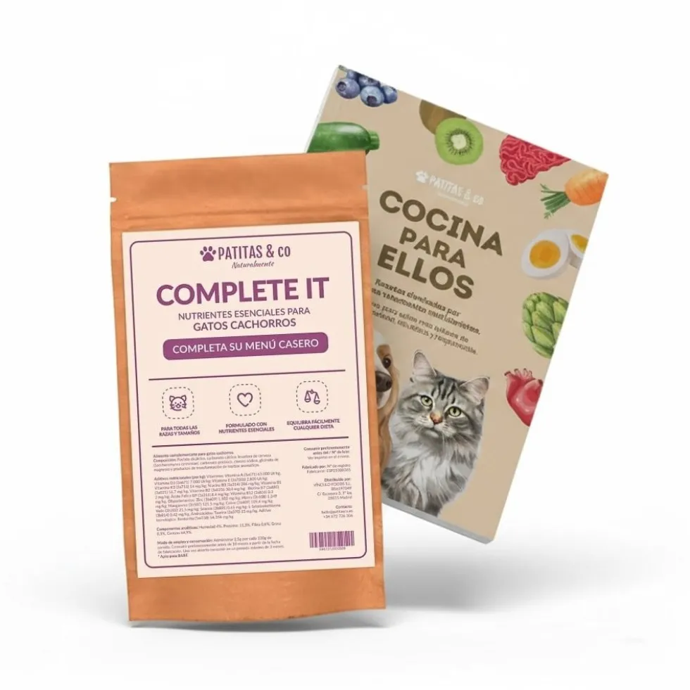 Libro de Recetas + Suplemento KITTEN Complete It 250g