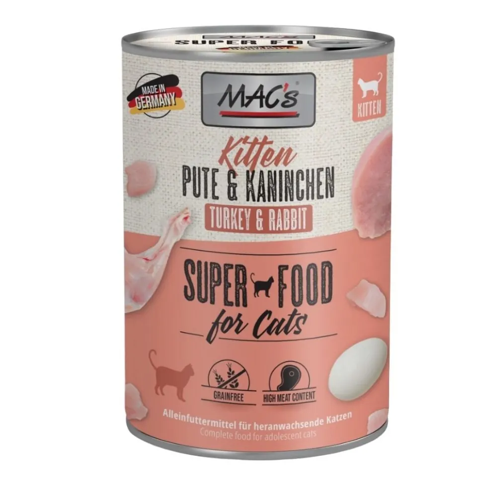 MAC´s Lata de Pavo y Conejo para Gatito