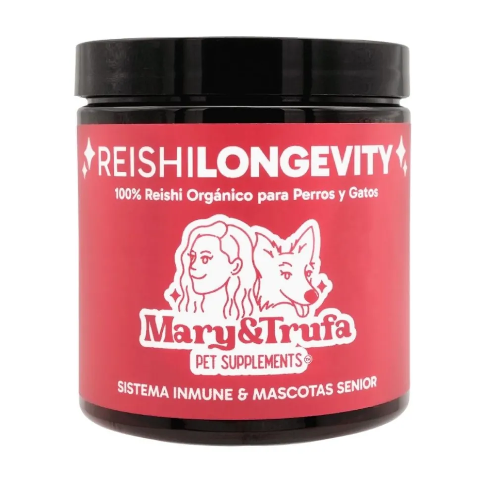 Mary & Trufa Reishi Longevity Suplemento para Perros y Gatos 75g