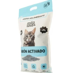 Milo y Lola Arena Aglomerante Carbón Activado para Gato