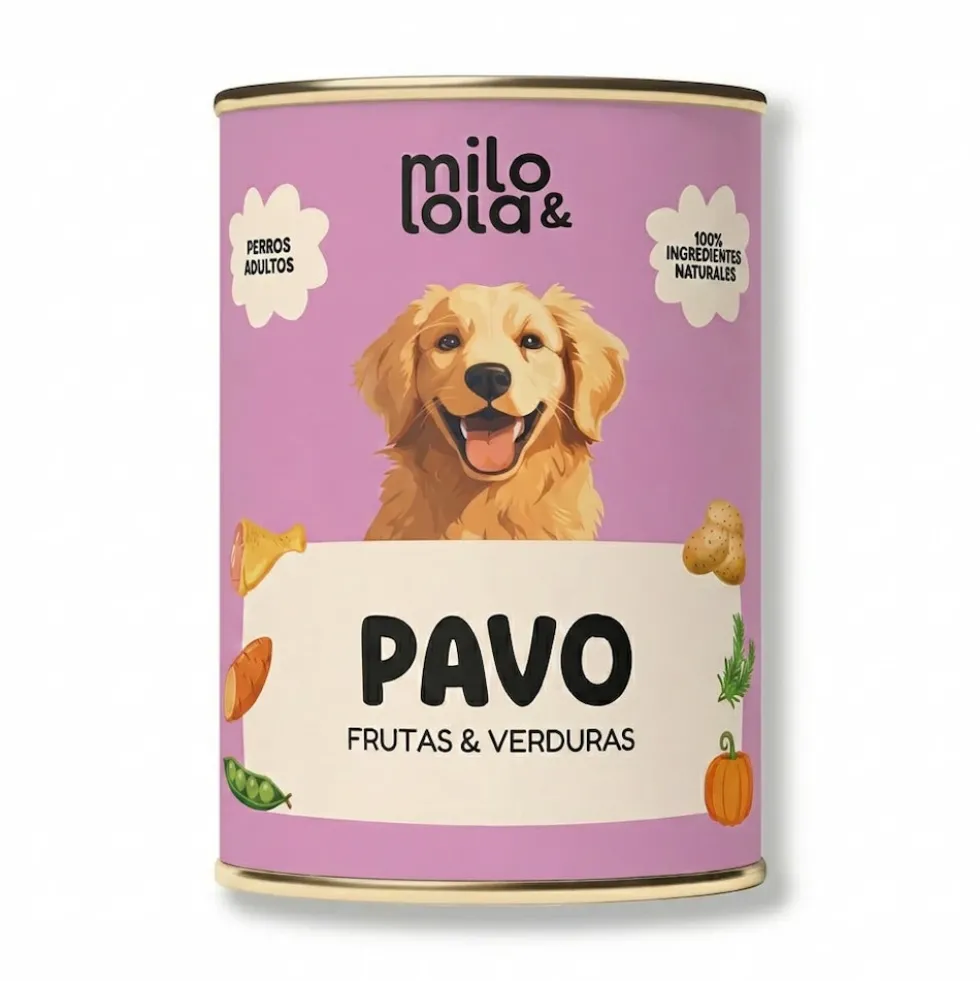 Milo y Lola Pavo (Alimentación Natural Completa) Perro