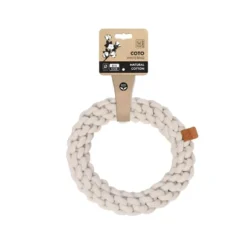 M-Pets Aro de Cuerda Trenzada Blanca para Perro