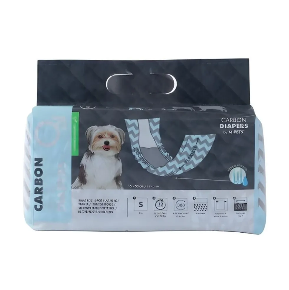 M-Pets Pañales de Carbón para Macho (18 uds)