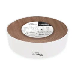 M-Pets Rascador Redondo de Cartón Blanco para Gato