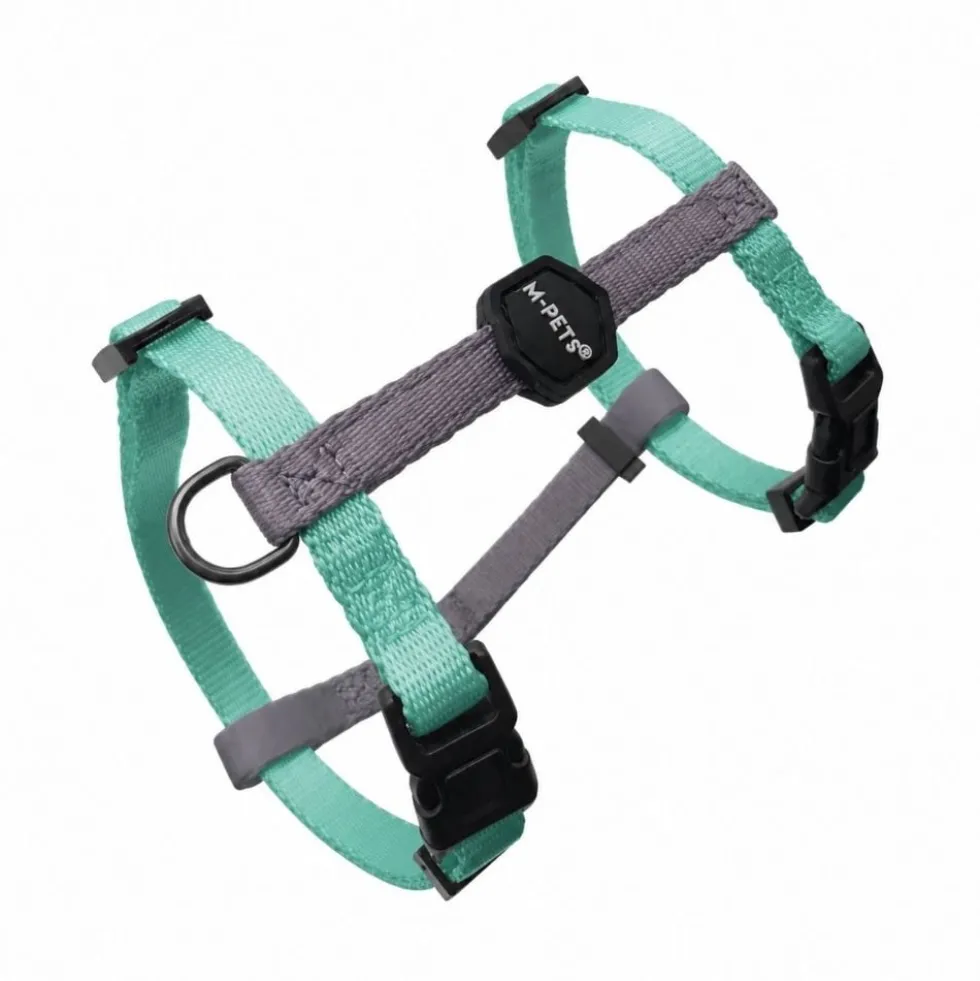M-Pets Set de Correa y Arnés Verde Jade para Gato