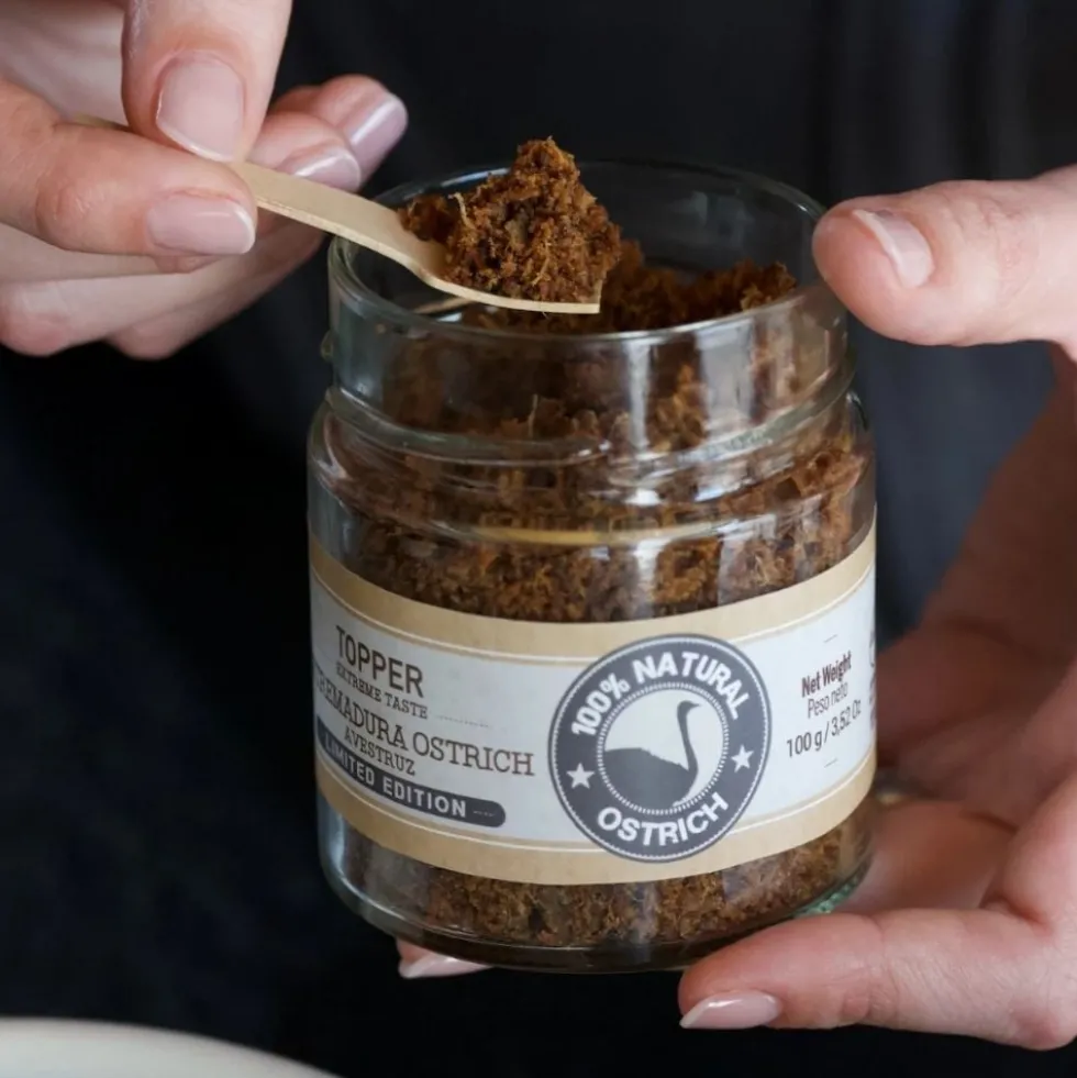 Mr. Bones Topper Natural de Avestruz