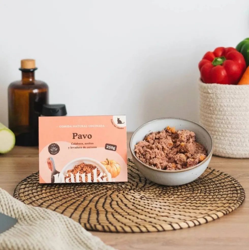 Natuka Comida Cocinada Menú de Pavo para Gato
