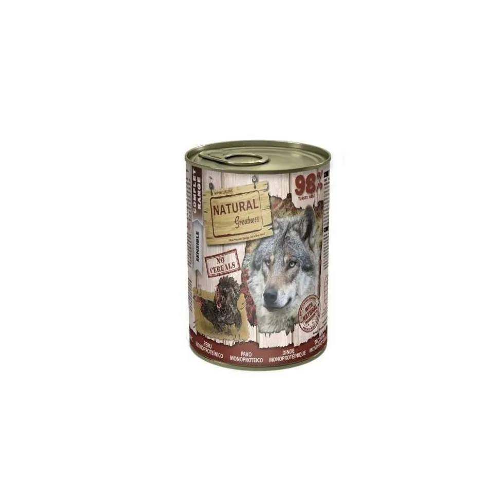 Natural Greatness Lata Monoproteica de Pavo para Perro