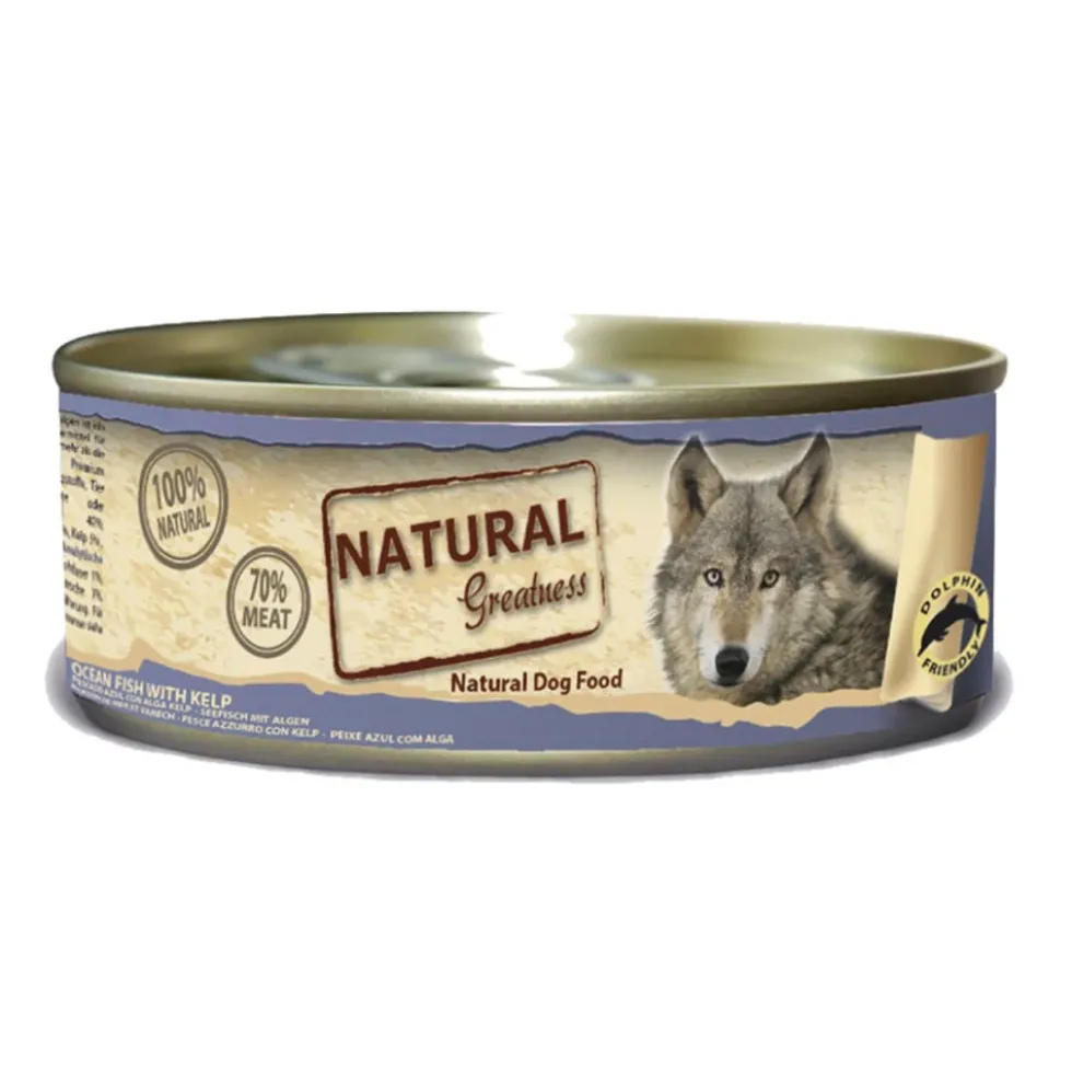 Natural Greatness Lata Pescado de Mar con Kelp 156g Perro