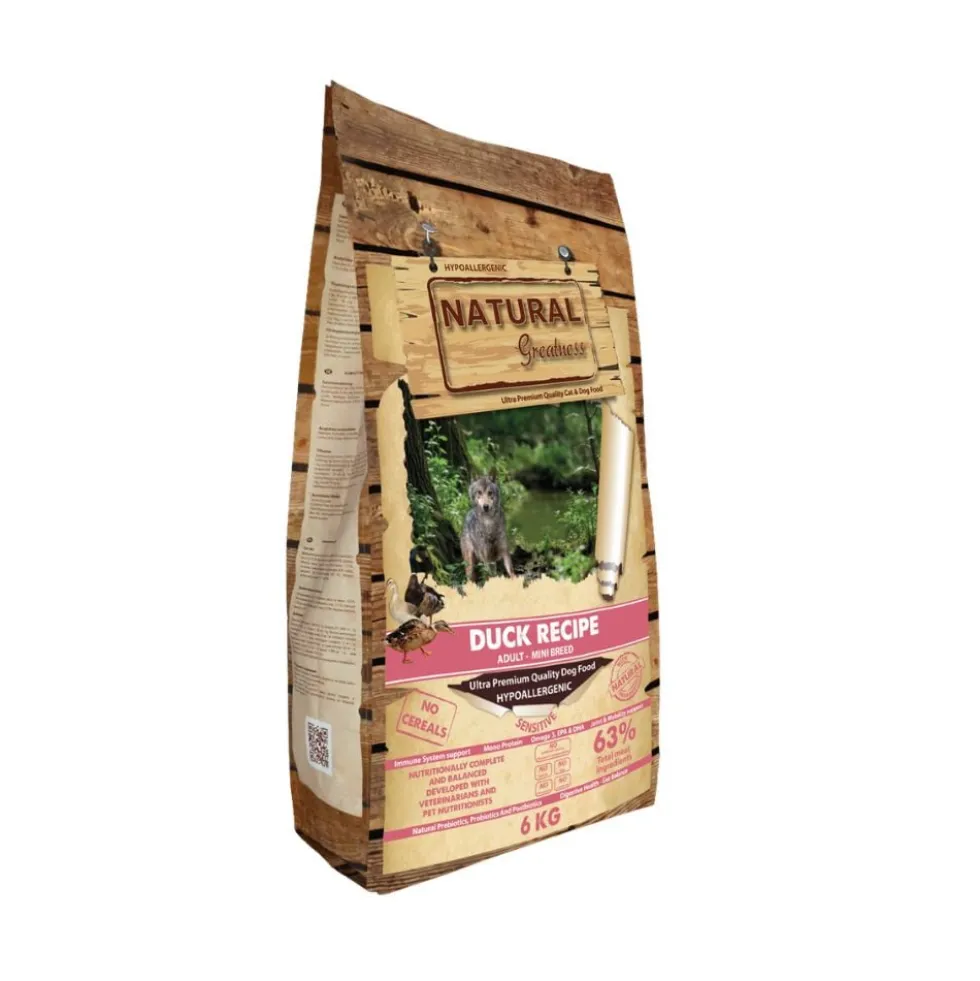 Natural Greatness Pienso de Pato para Perro Adulto Mini
