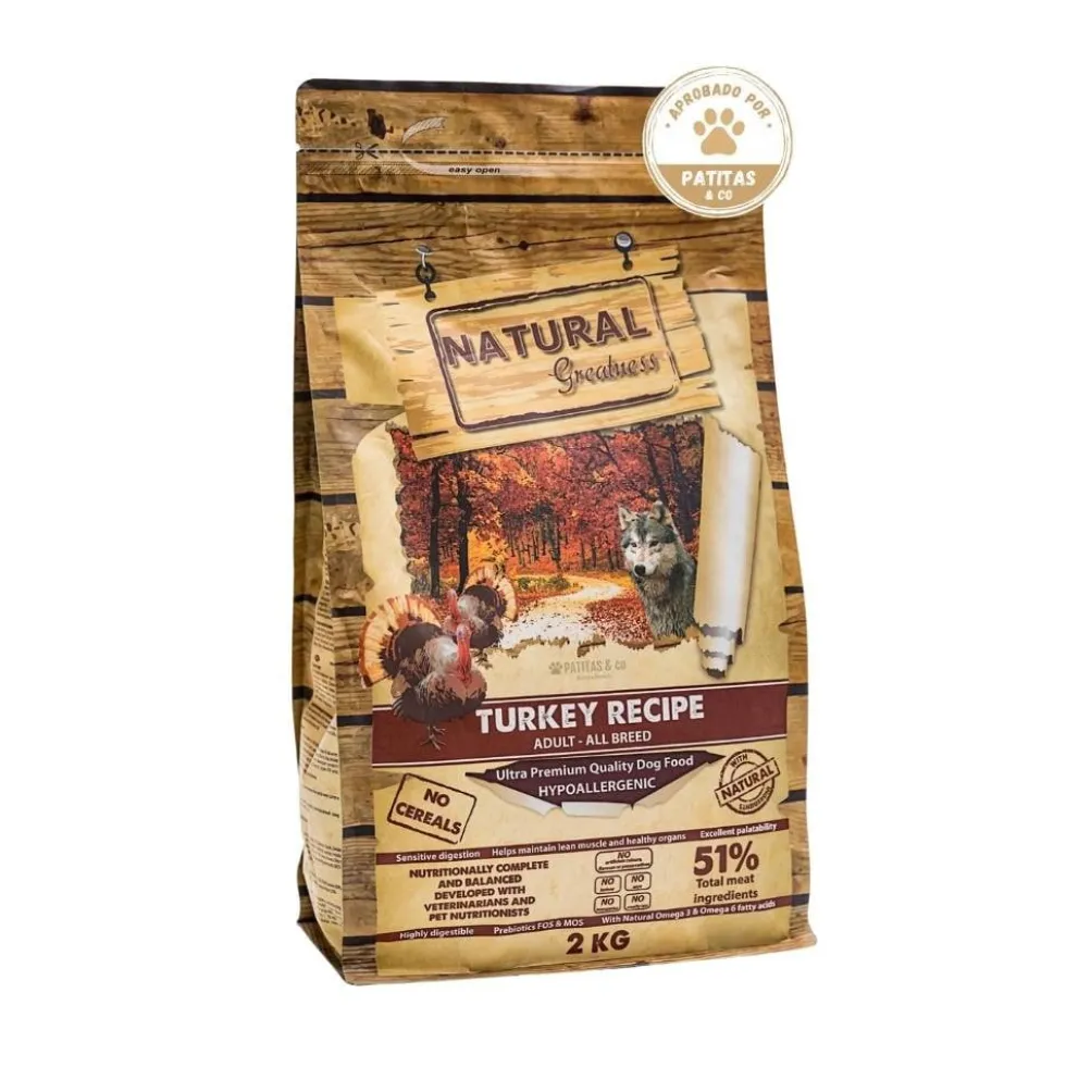Natural Greatness Pienso de Pavo para Perros