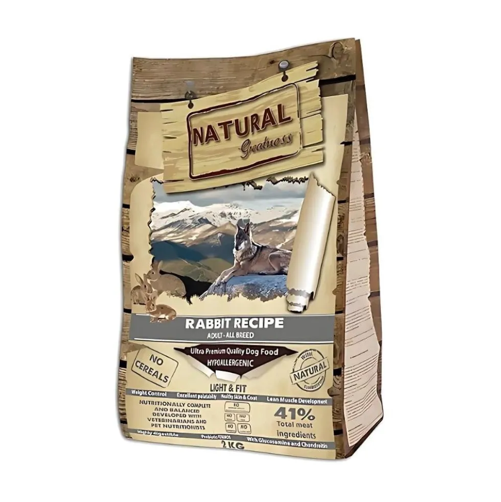 Natural Greatness Pienso Light de Conejo para Perros