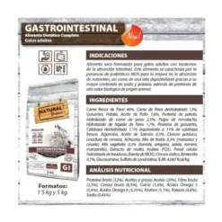Natural Greatness VET Gastrointestinal Pienso Natural Gatos