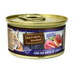 Natural Woodland Lata de Atún con Surimi de Cangrejo para Gato