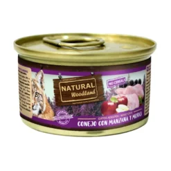 Natural Woodland Lata de Conejo con Manzana y Mora para Gato