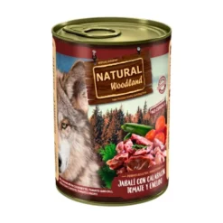 Natural Woodland Lata Jabalí con Calabacín para Perro