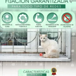 Niceowl Kit de Fijación para Red de Gato de 8 metros