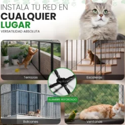 Niceowl Red Reforzada con Alambre de 4 metros para Gato