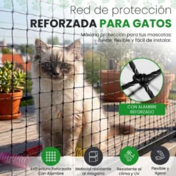 Niceowl Red Reforzada con Alambre de 8 metros para Gato