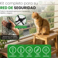 Niceowl Red Reforzada con Alambre de 8 metros para Gato