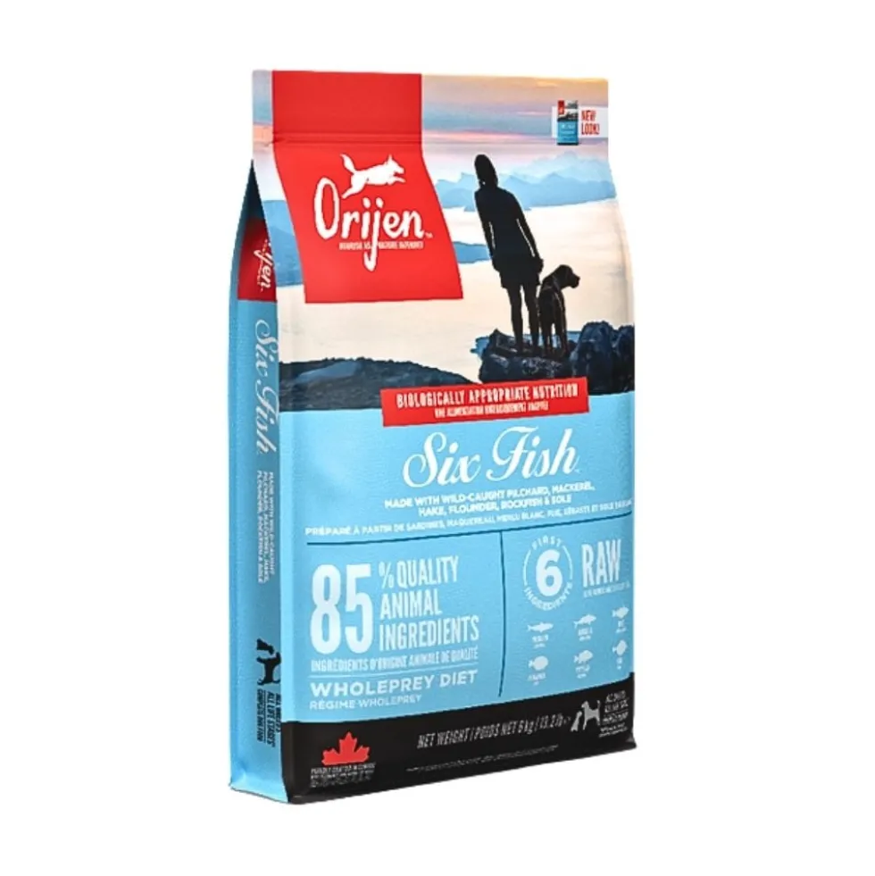 Orijen 6 Fish Pienso Natural Alto en Proteína para Perros