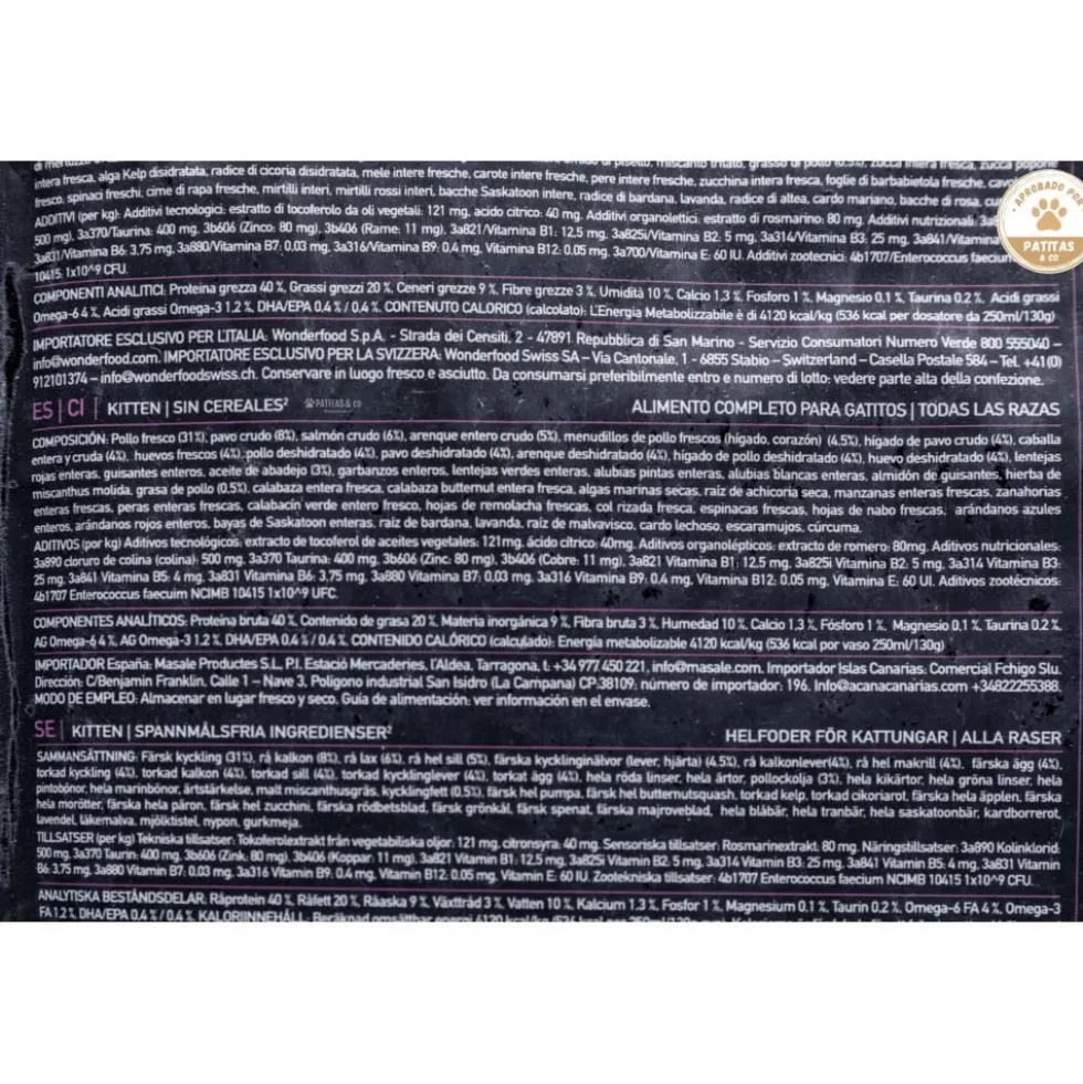Orijen Kitten Pienso Natural Alto en Proteína Gatos