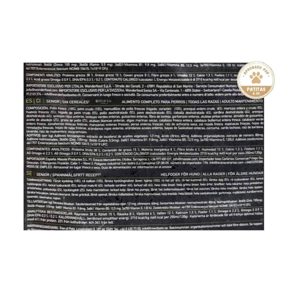Orijen Senior Pienso Natural Alto en Proteína para Perros