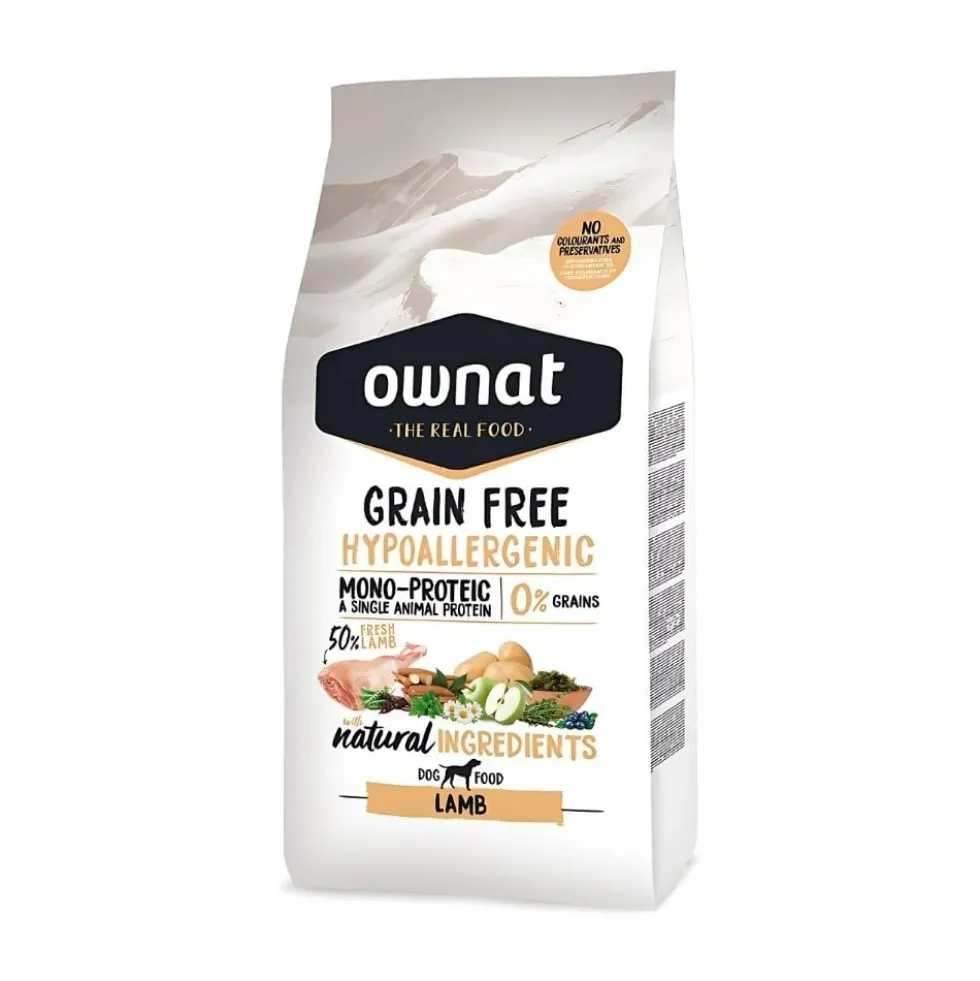 Ownat Grain Free Hypoallergenic Pienso de Cordero para Perro