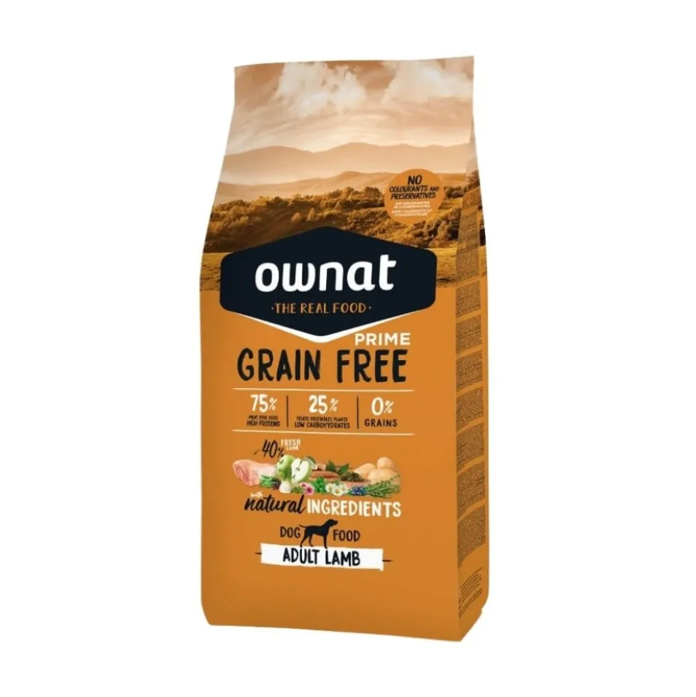 Ownat Grain Free Prime de Cordero para Perro Adulto