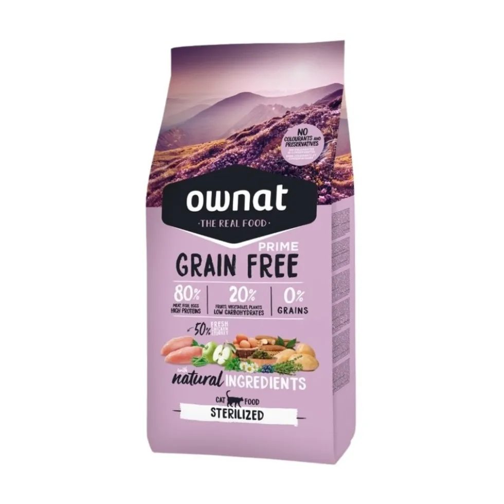 Ownat Grain Free Prime para Gato Esterilizado
