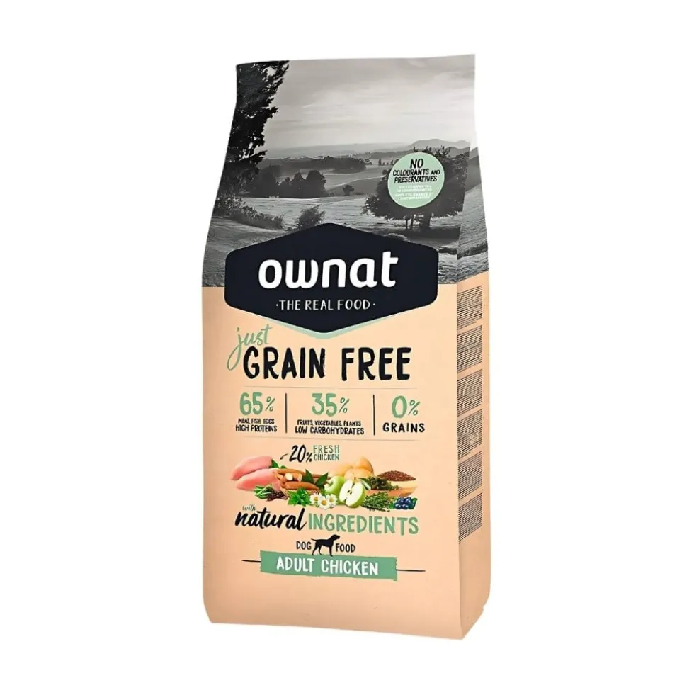 Ownat Just Adult Pienso de Pollo Natural para Perro