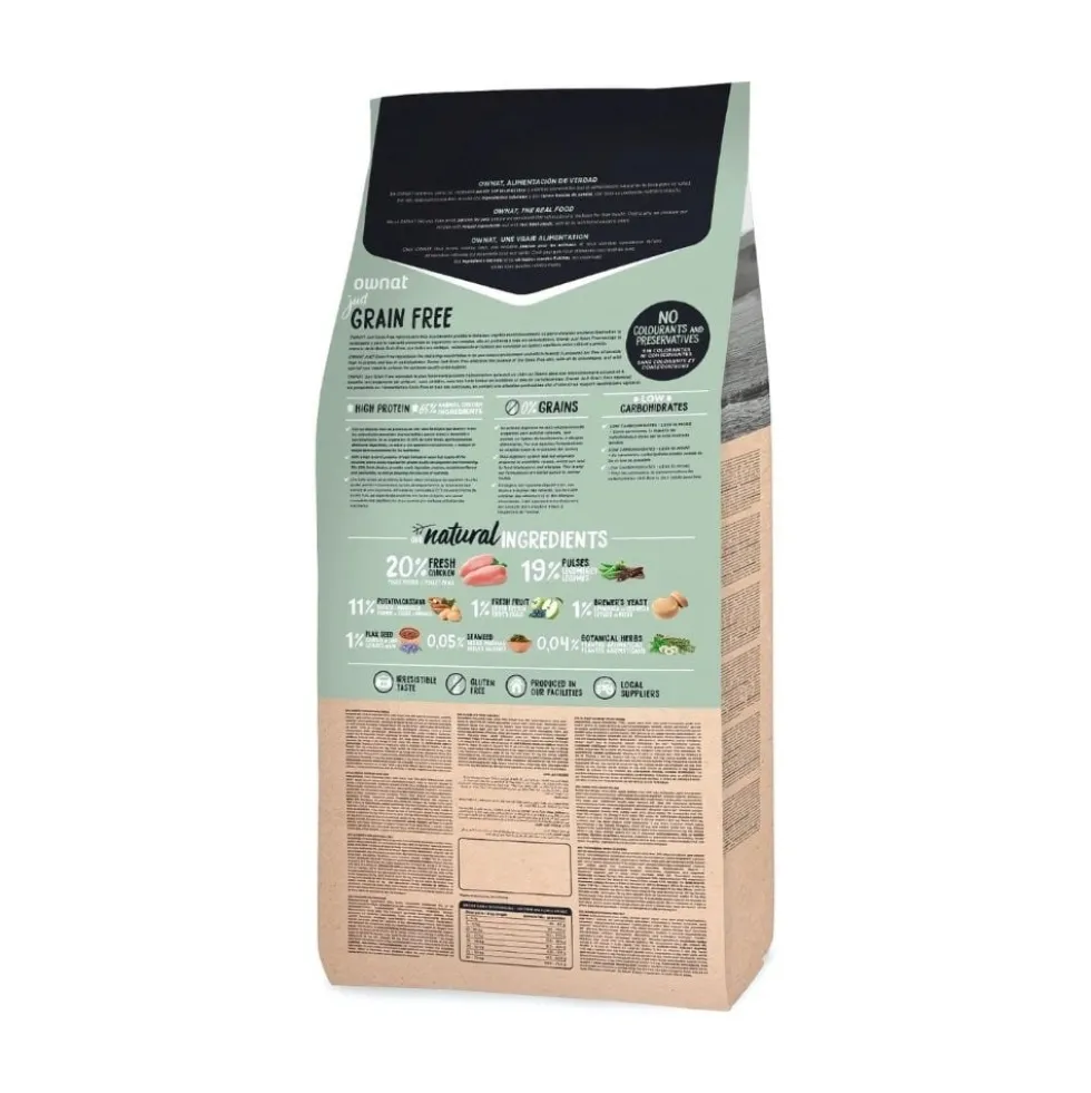 Ownat Just Adult Pienso de Pollo Natural para Perro