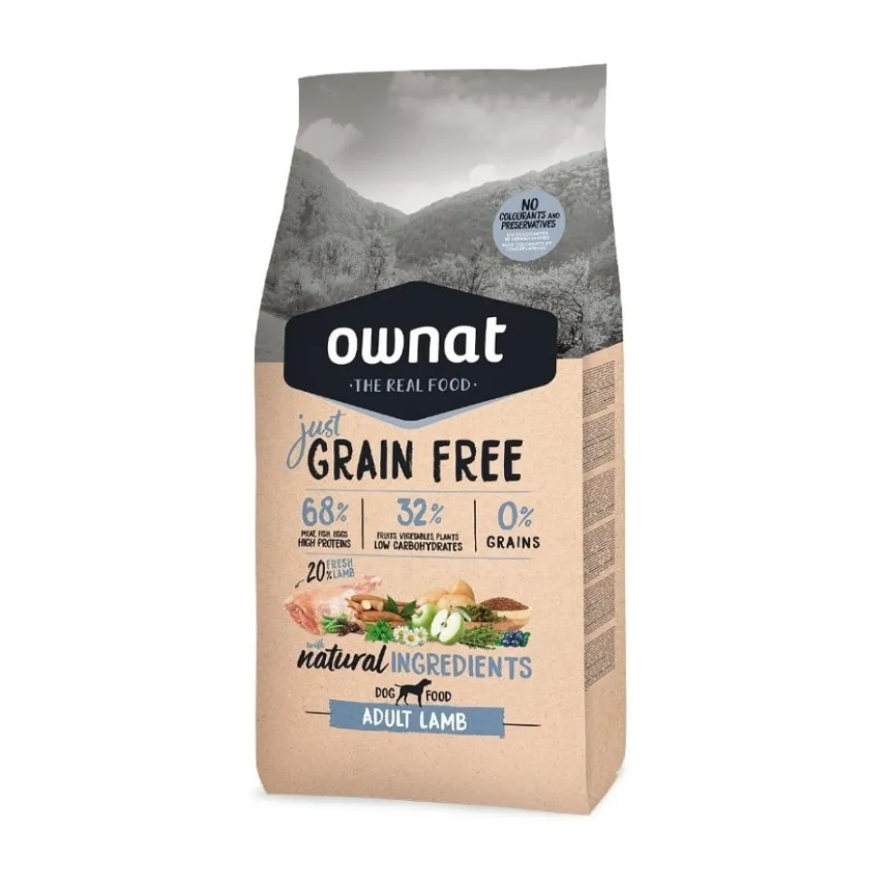Ownat Just Grain Free Cordero Pienso Natural para Perro