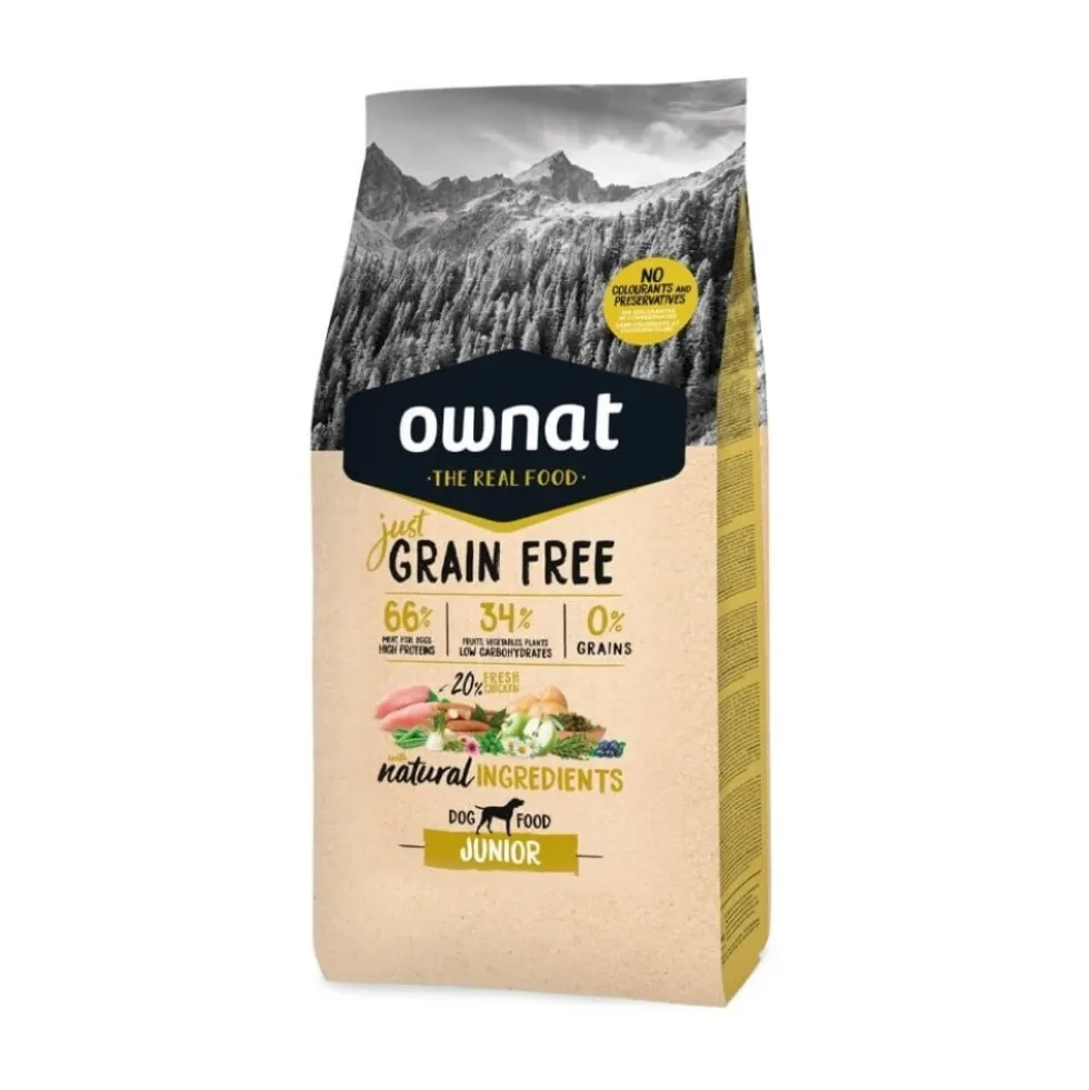 Ownat Just Grain Free Junior Pienso Natural para Perro Cachorro