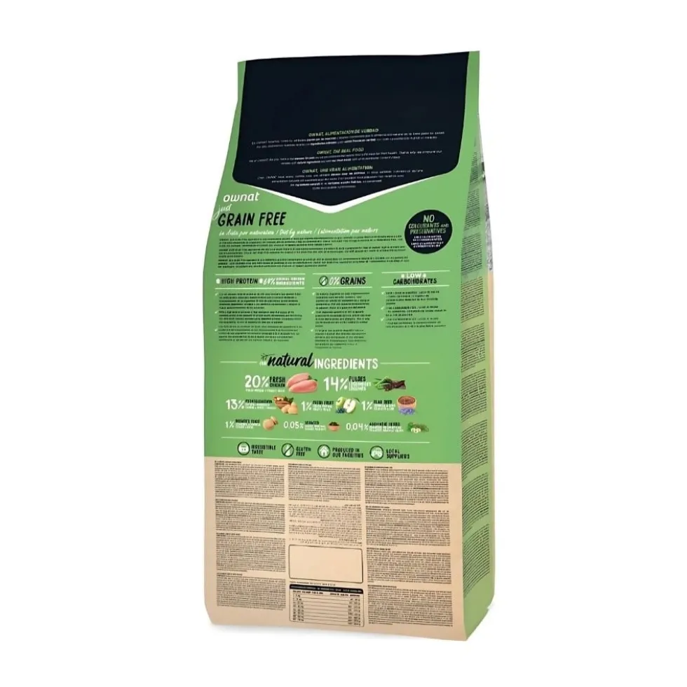 Ownat Just Grain Free Light Pienso de Pollo para Perro